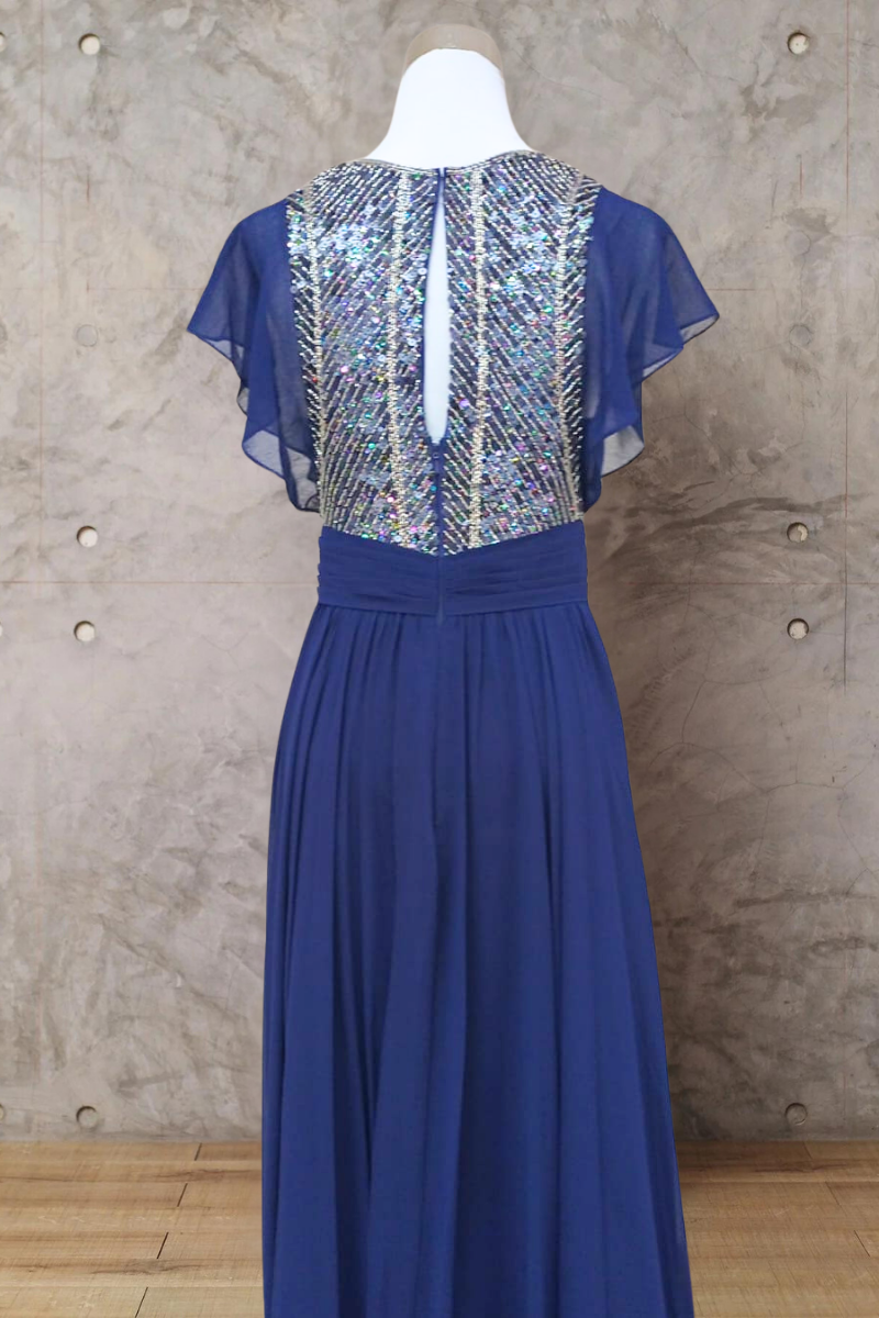 VESTIDO BRILLOS PECHO