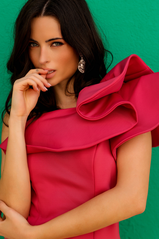 VESTIDO ESMERALDA ROJO