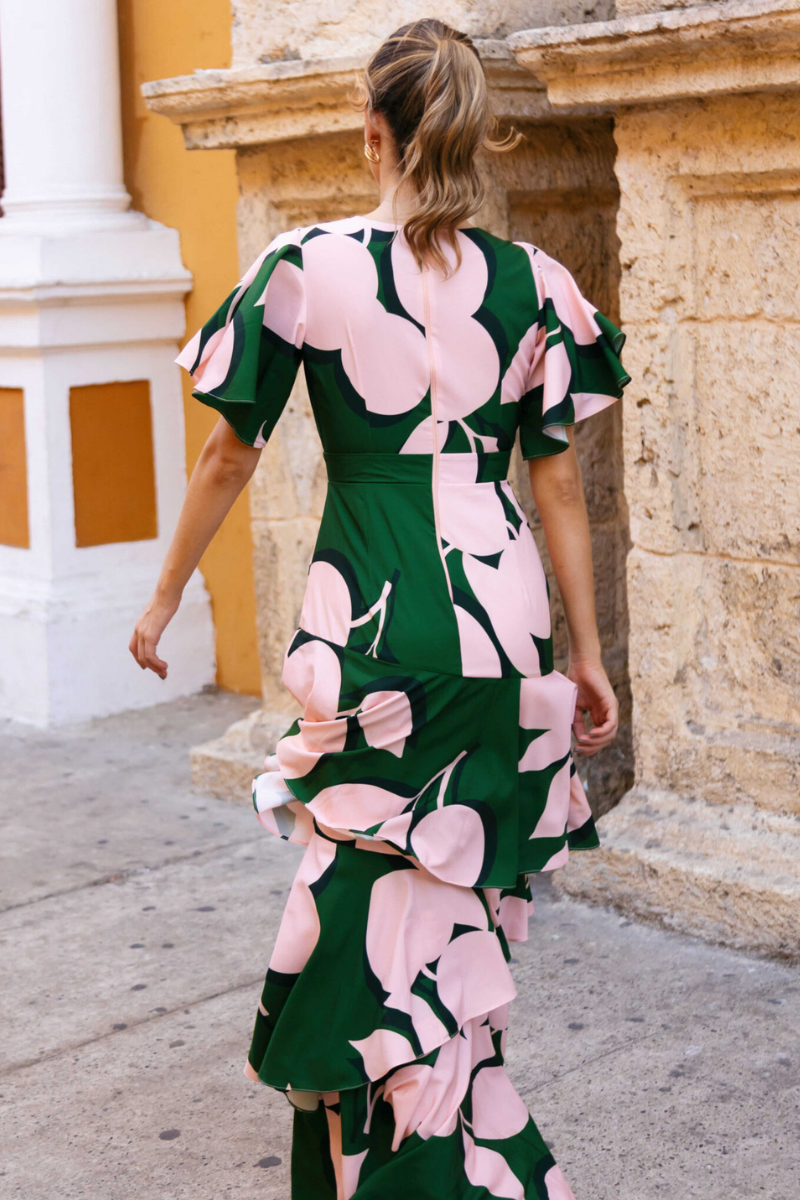 VESTIDO LARGO LUNA VERDE