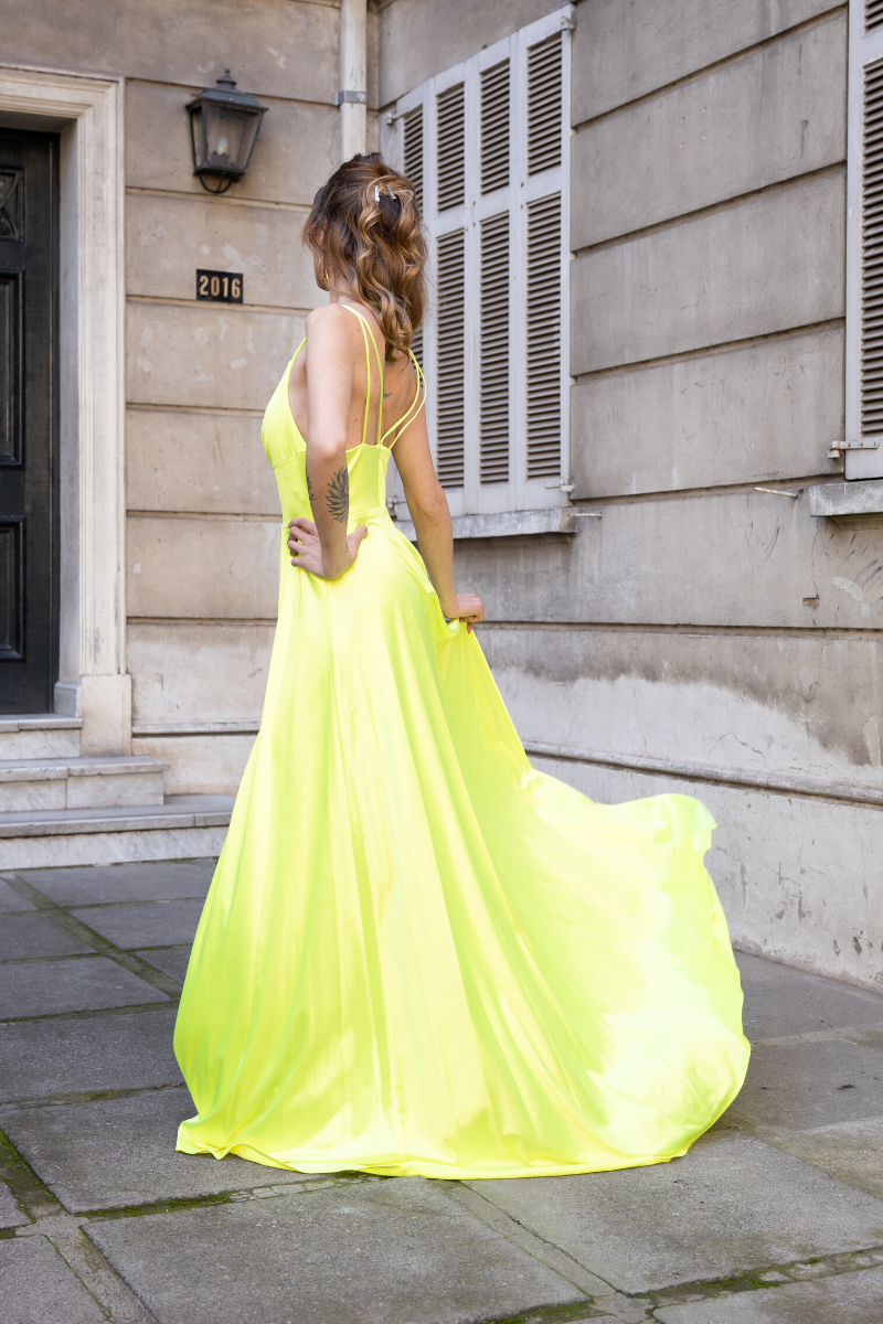 MAXI VESTIDO EVASÉ NEON