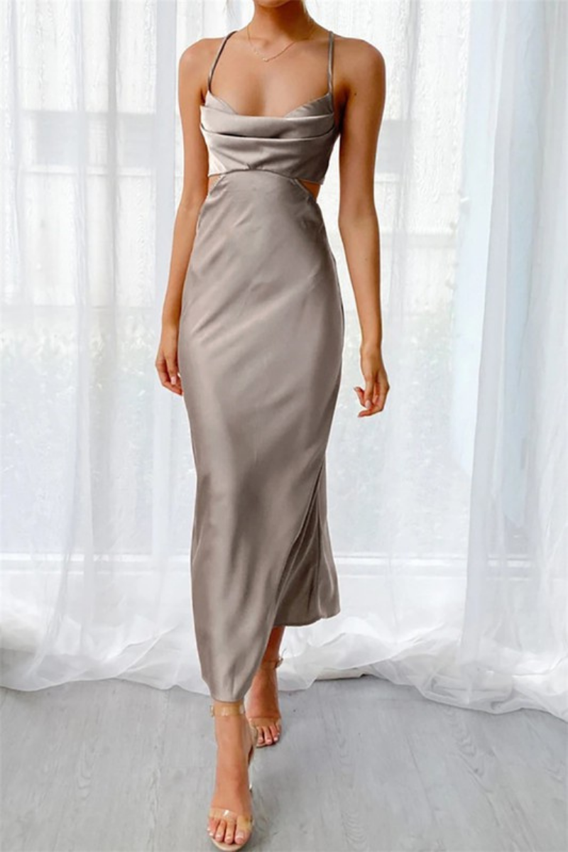 Vestido satin discount