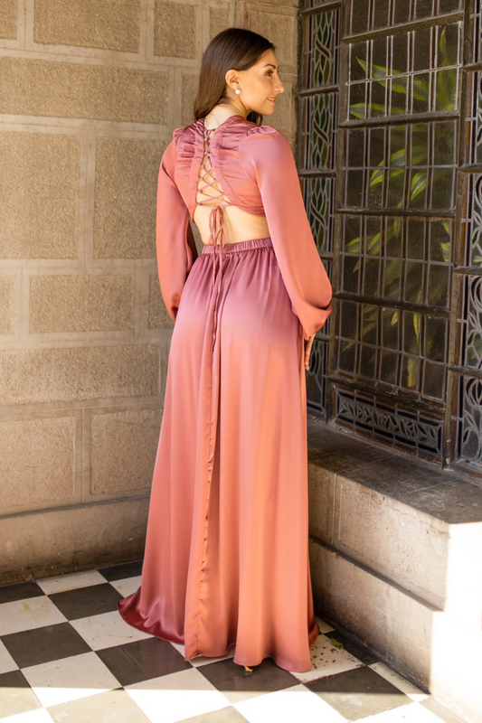 VESTIDO LARGO KATYA MALVA