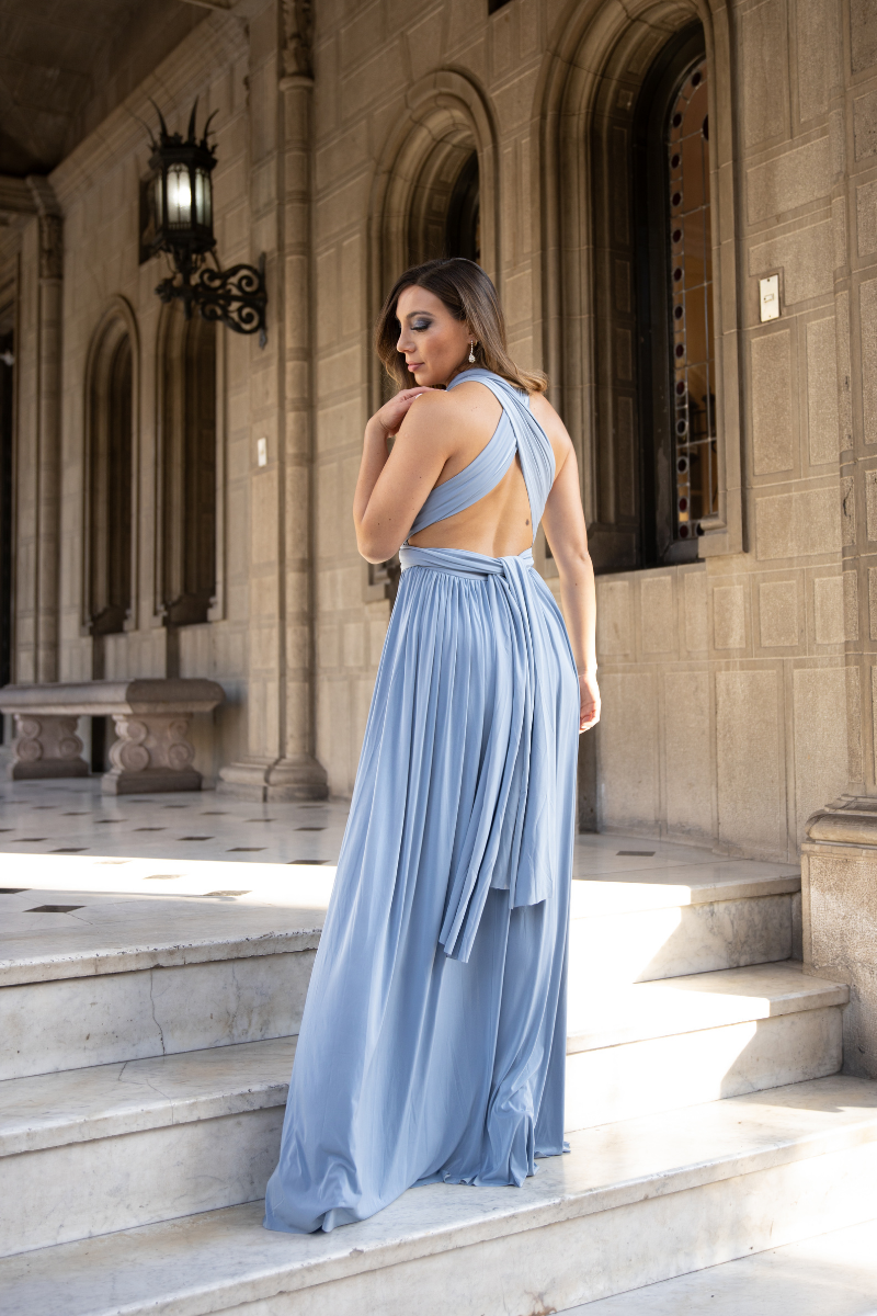 VESTIDO ÁGATA CELESTE