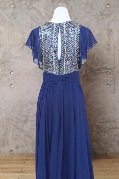 VESTIDO BRILLOS PECHO