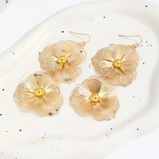 AROS FLORES COLGANTES METALICAS