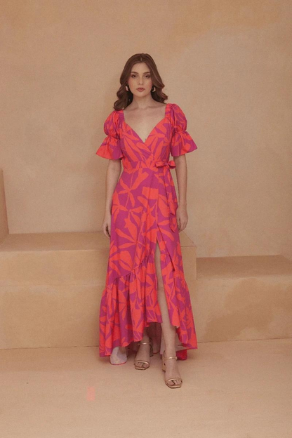 VESTIDO LARGO ABBY ROSADO