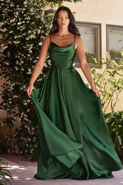 VESTIDO FLORA VERDE- CON DETALLE EN TELA