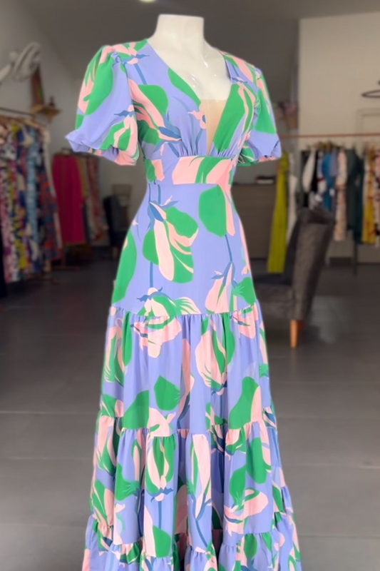 VESTIDO LARGO DULCE VERDE