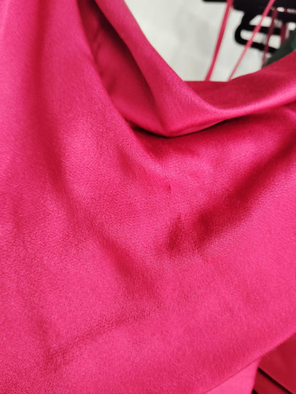 VESTIDO KATARA ROJO- CON DETALLE TELA