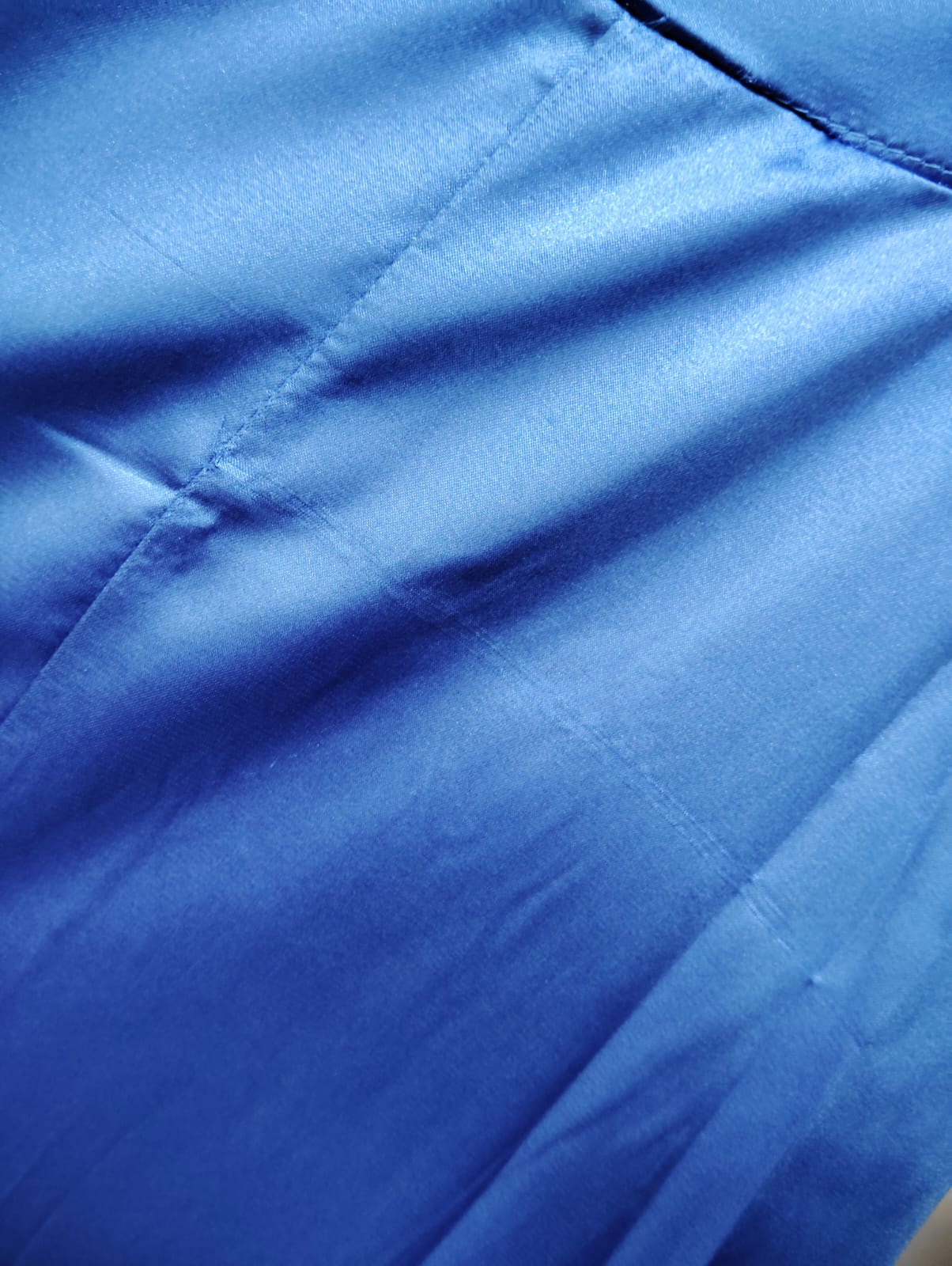 VESTIDO LARGO PALOMA AZUL- CON DETALLE EN TELA