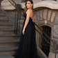 MAXI VESTIDO TUL ZIRCÓN NEGRO