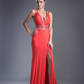 VESTIDO LARGO TIRAS CORAL